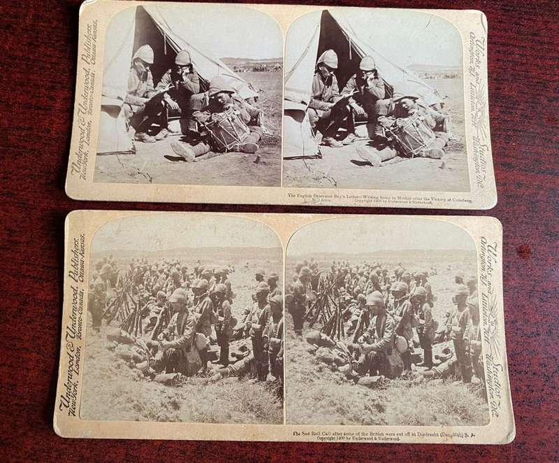 BOER WAR STEREO SCOPIC SLIDES -2 SOLD TOGETHER