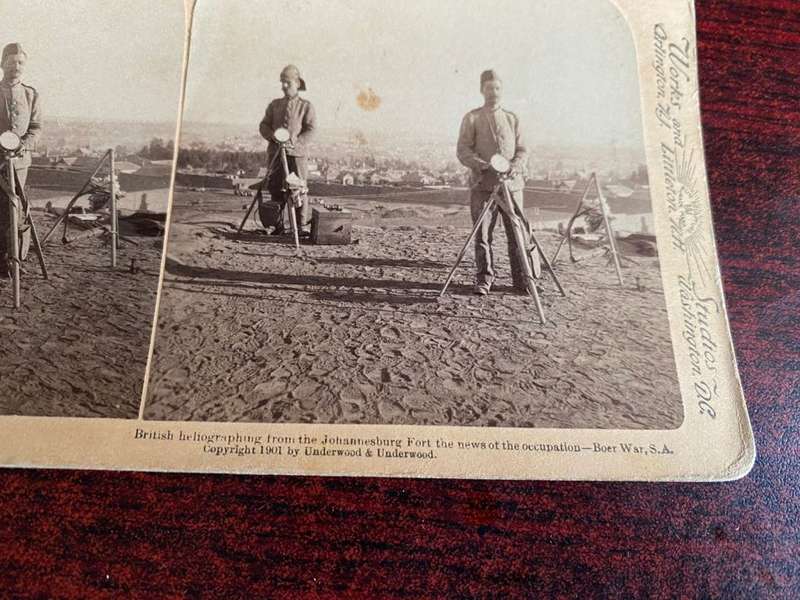 BOER WAR STEREO SCOPIC SLIDES -2 SOLD TOGETHER