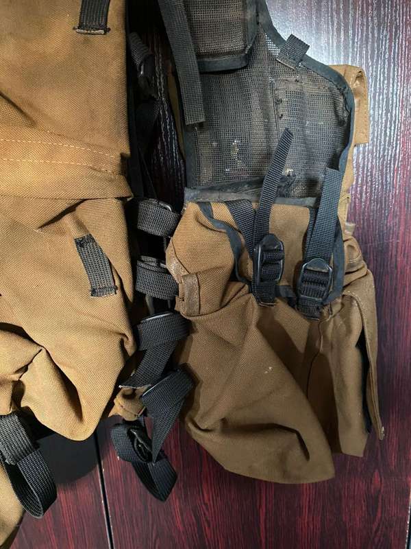 PATTERN 83 BATTLE JACKET-USED BUT GOOD AND COMPLETE CONDITION WITH ALL CLIPS AND STRAPS