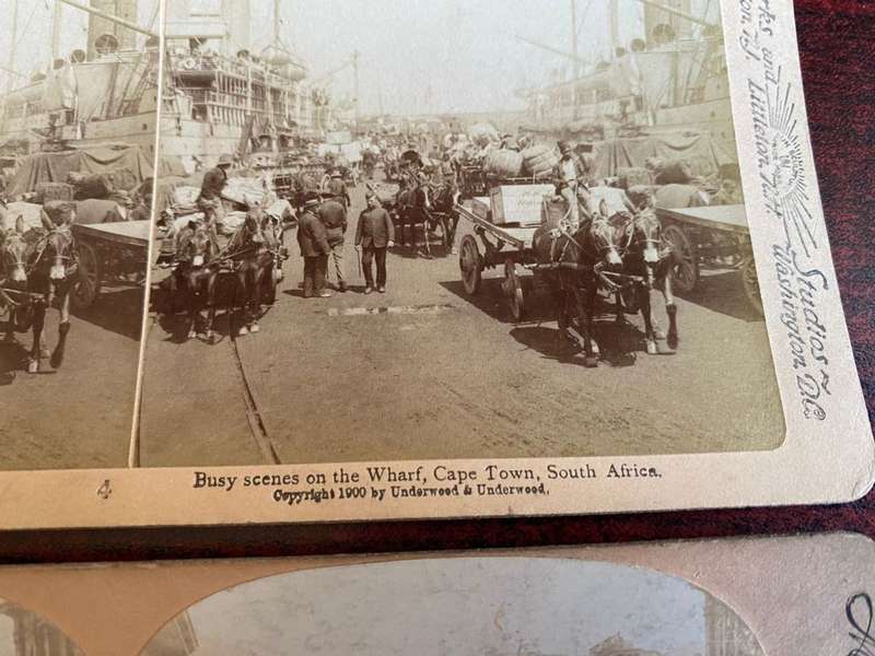 BOER WAR STEREO SCOPIC SLIDES-2 SOLDL TOGETHER
