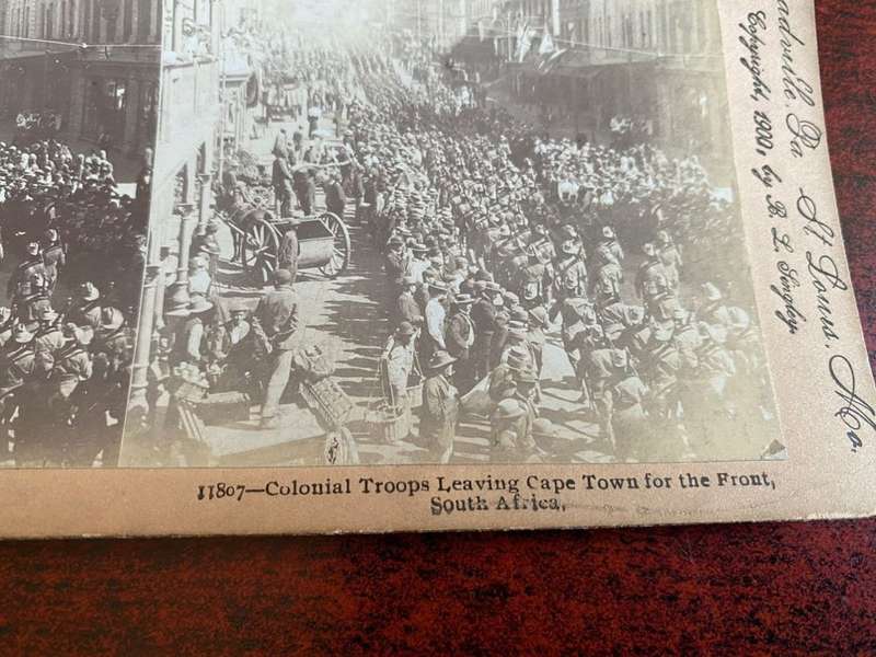 BOER WAR STEREO SCOPIC SLIDES-2 SOLDL TOGETHER