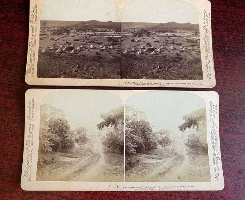 BOER WAR STEREO SCOPIC SLIDES -2 SOLD TOGETHER