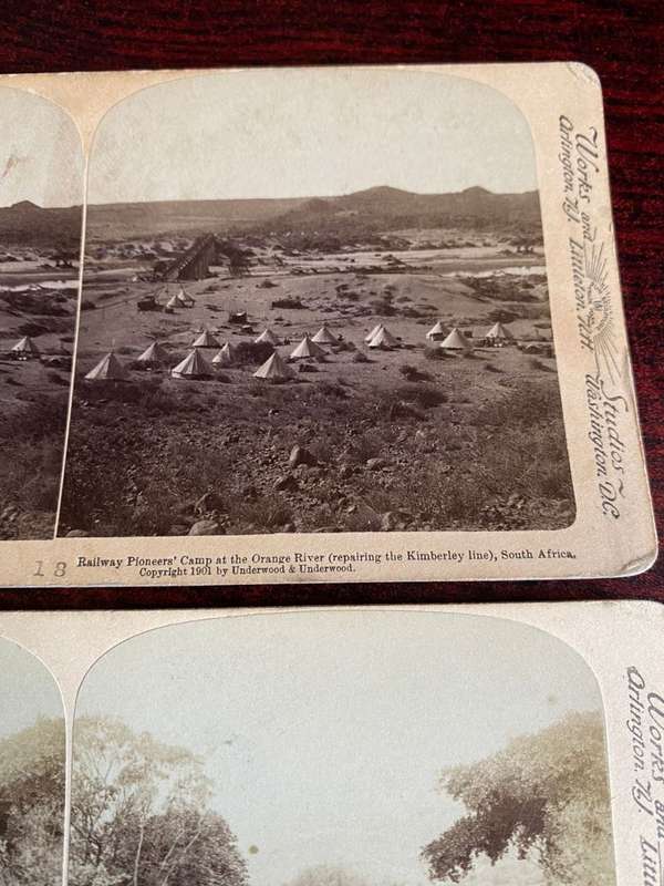 BOER WAR STEREO SCOPIC SLIDES -2 SOLD TOGETHER