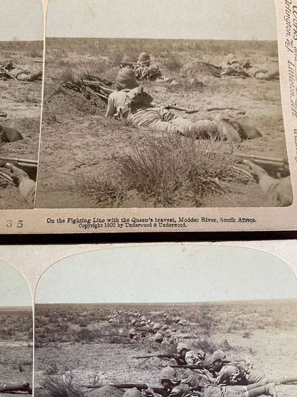 BOER WAR STEREO SCOPIC SLIDES -2 SOLD TOGETHER