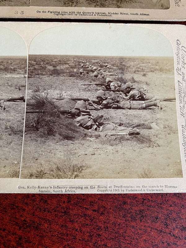 BOER WAR STEREO SCOPIC SLIDES -2 SOLD TOGETHER