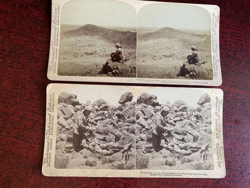 BOER WAR STEREO SCOPIC SLIDES -2 SOLD TOGETHER