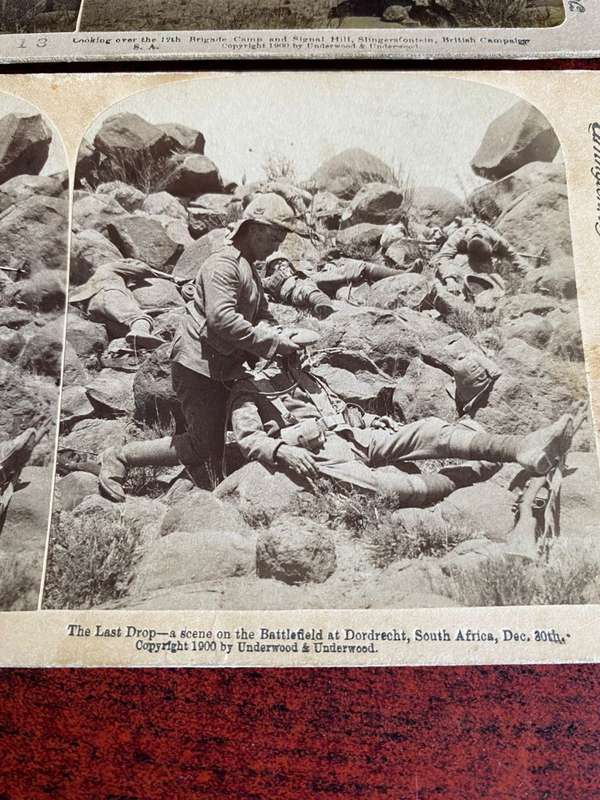 BOER WAR STEREO SCOPIC SLIDES -2 SOLD TOGETHER