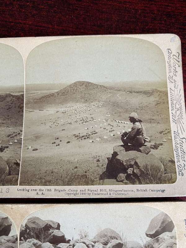 BOER WAR STEREO SCOPIC SLIDES -2 SOLD TOGETHER