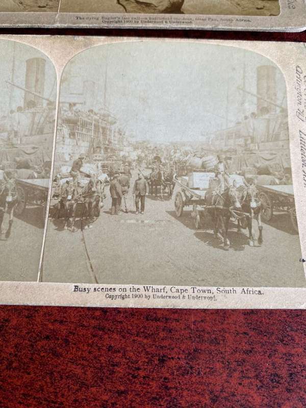 BOER WAR STEREO SCOPIC SLIDES -2 SOLD TOGETHER