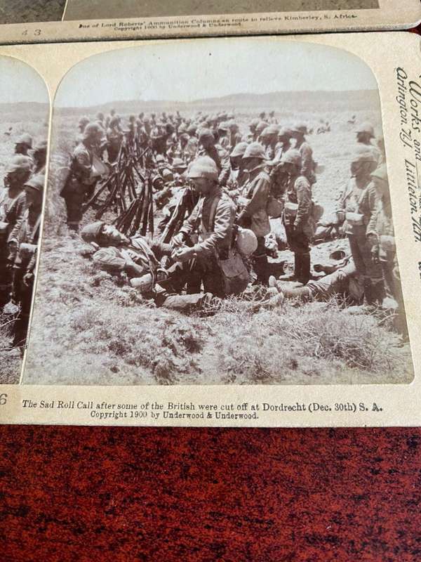 BOER WAR STEREO SCOPIC SLIDES -2 SOLD TOGETHER