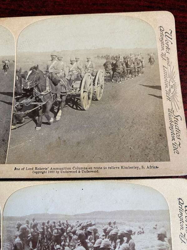 BOER WAR STEREO SCOPIC SLIDES -2 SOLD TOGETHER