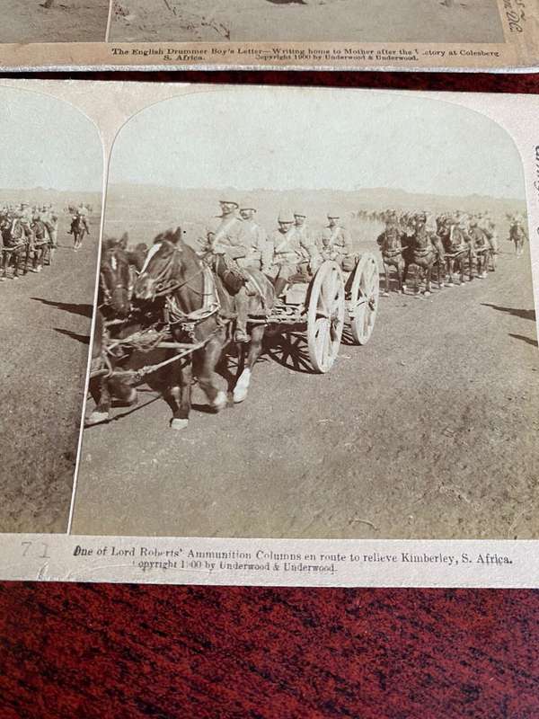 BOER WAR STEREO SCOPIC SLIDES -3 SOLD TOGETHER