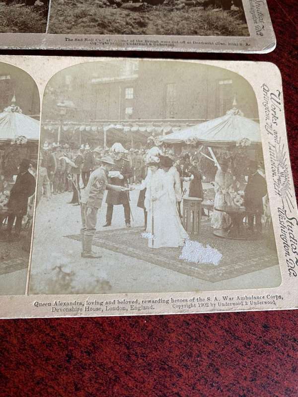 BOER WAR STEREO SCOPIC SLIDES -2 SOLD TOGETHER