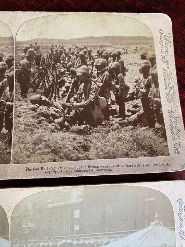 BOER WAR STEREO SCOPIC SLIDES -2 SOLD TOGETHER