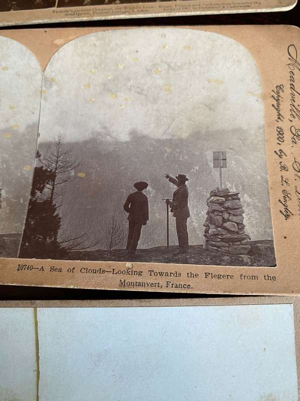 MIXED LOT OF 5 STEREO SCOPIC SLIDES-SOLD TOGETHER