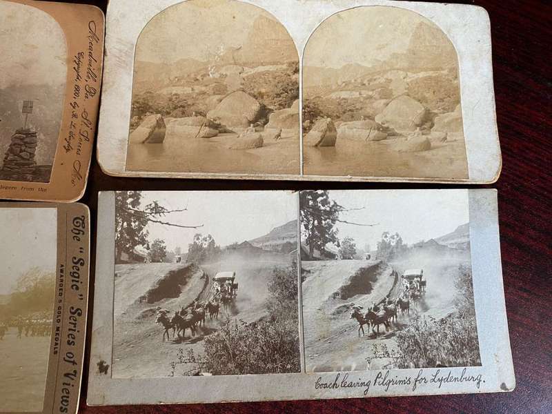 MIXED LOT OF 5 STEREO SCOPIC SLIDES-SOLD TOGETHER