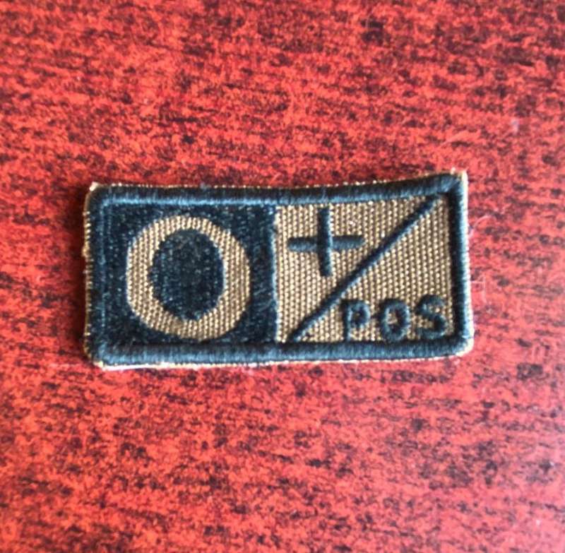 EMBROIDERED BLOOD GROUP PATCH