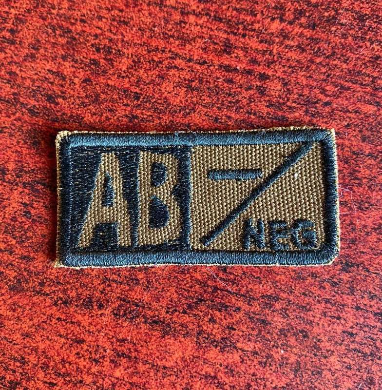 EMBROIDERED BLOOD GROUP PATCH
