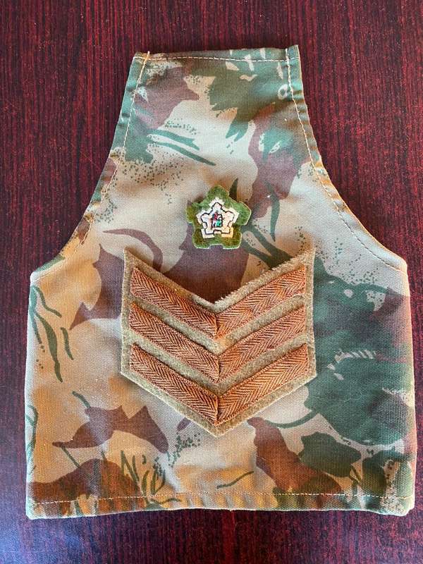 POLICE TASK FORCE 2ND PATTERN CAMO RANK BRASSARD-SINGLE
