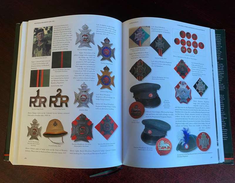 RHODESIA REGIMENT 1899-1981-HARD COVER WITH DUST COVER-FIRST EDITION PUBLISHED 2014-593 PAGES/ 2500