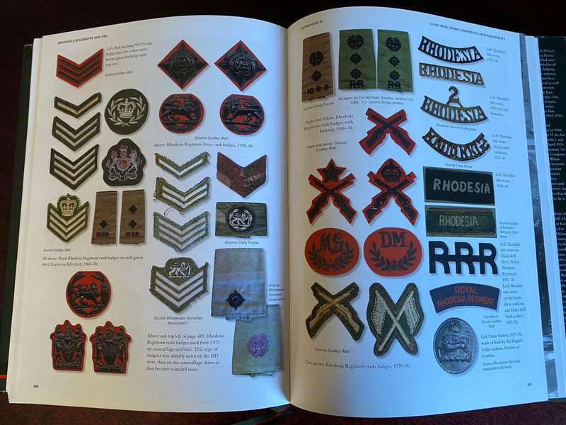 RHODESIA REGIMENT 1899-1981-HARD COVER WITH DUST COVER-FIRST EDITION PUBLISHED 2014-593 PAGES/ 2500