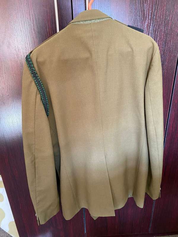 SA STEPOUT JACKET,WITH LANYARD RANKS AND FLASHES-SIZE LARGE-MEASURES 58CM ARMPIT TO ARMPIT-COMES WIT