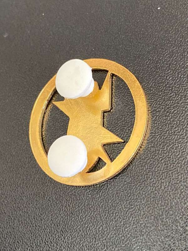 EXPLOSIVE ORDNANCE DISPOSAL,BI-METAL PROFICIENCY BREAST BADGE-APPROVED IN 1983-FULL SIZE-2 PINS
