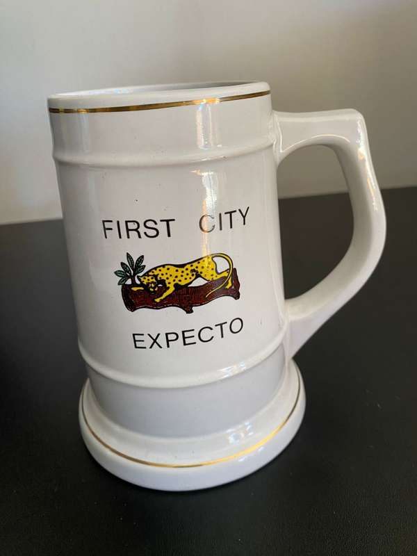 FIRST CITY MUG-HEIGHT 14,5 CM-GOOD CONDITION
