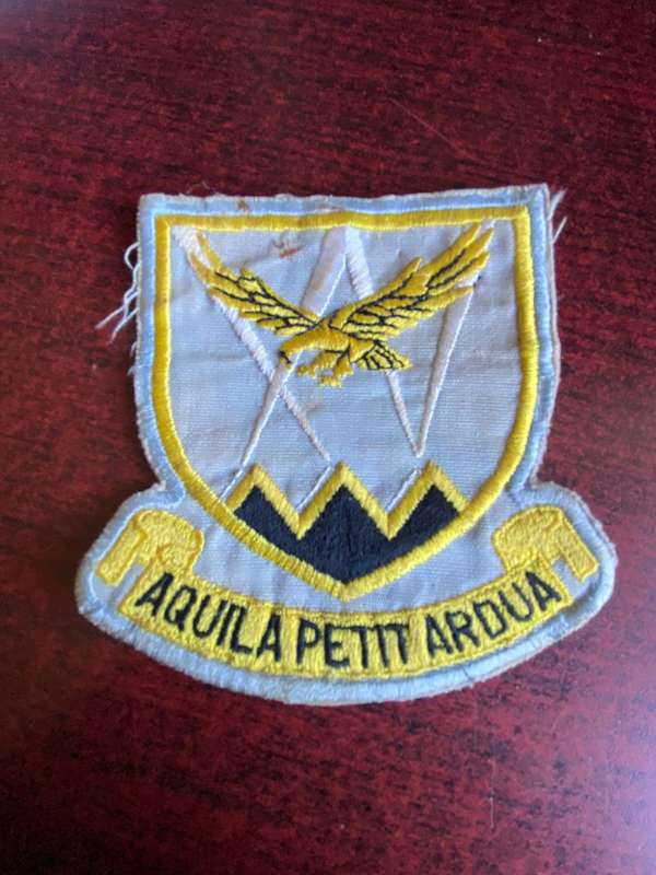SAAF 15 SQUADRON CLOTH PATCH 1970-1990-IN 1968 WAS REFORMED WITH SUPER FRELON HELICOPTERS AND LATER