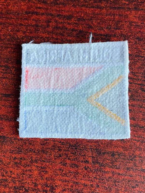 SA FLAG PATCH-MEASURES 50X54 MM