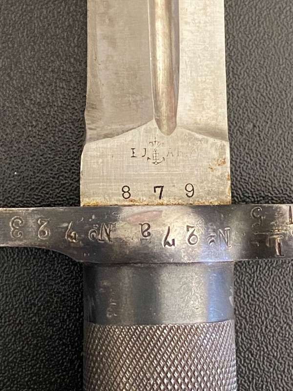 SWEDISH M1896 BAYONET WITH MEDAL SCABBARD EJEAB WITH A CROWN AND ANCHOR MARKINGS ON THE RICASSO-THIS