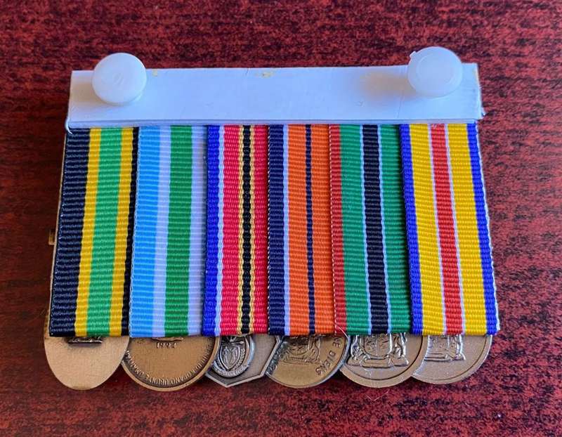 MOUNTED MINIATURE MEDAL GROUP