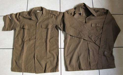 SADF NUTRIA SHIRTS LONG SLEEVE & SHORT SLEEVE.  BOTH SIZE MEDUIM.  GOOD CONDITION WITH NO DAMAGE