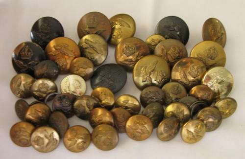 RAF BRASS BUTTONS - 45 IN TOTAL.