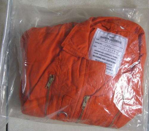 SAAF FLYING SUIT - SIZE RL 107 DATED 2001.  STILL SEALED IN ORIGINAL PACKAGING.
