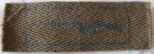 SADF MARKSMAN QUALIFICATION BADGE FOR FIELD DRESS - PRINTED