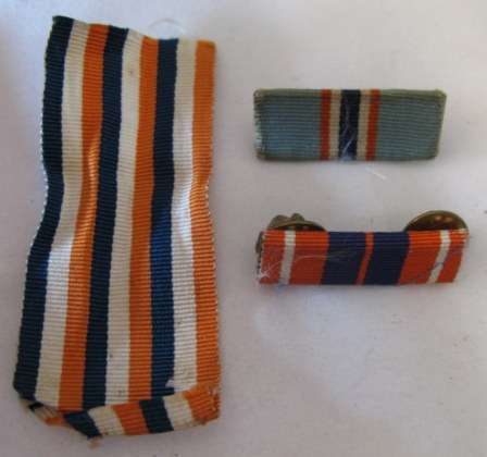 UNION MEDAL RIBBON 7CM SOLD WITH PRO-PATRIA AND PRO-MERITO MEDAL BARS