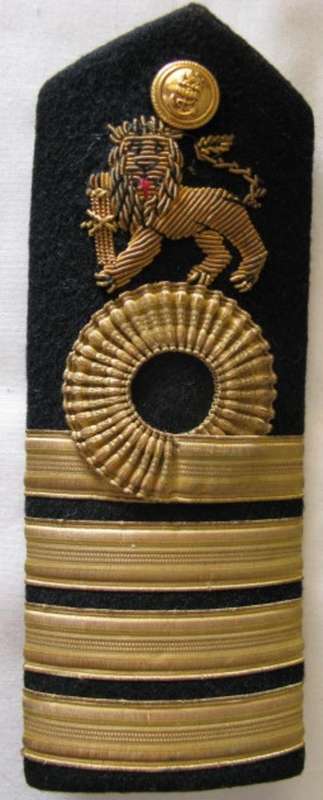 SA NAVY RANK BOARD FOR CAPTAIN 1960'S - EARLY 90'S - BULLION EMBROIDERED