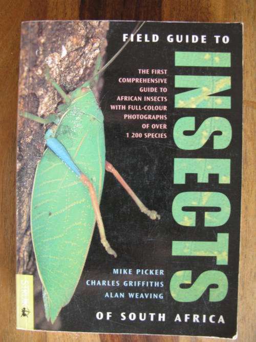 FIELD GUIDE TO INSECTS OF SOUTH AFRICA - OVER 1200 SPECIES - PUBLISHED 2002 - SOFTCOVER - 440 PAGES