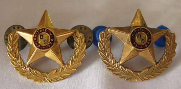 SA ARMY PROPOSED RANK PAIR FOR COMMANDANT IN THE COMMANDOS - PINS INTACT - RARE