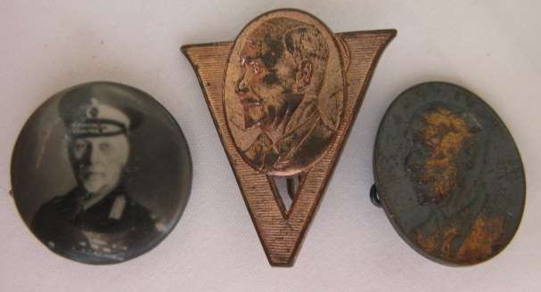 SELECTION OF JAN SMUTS STICK PINS - ONE MISSING A PIN