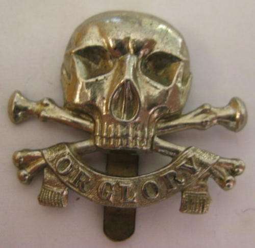 17/21 LANCERS POST 1922 CAP BADGE.  SLIDER INTACT.  ORIGINAL.
