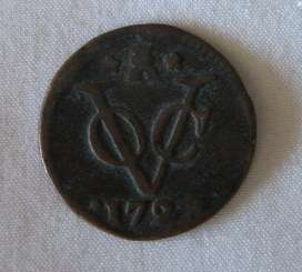 NETHERLANDS EAST INDIES-1 HOLLANDIA DUIT 1728