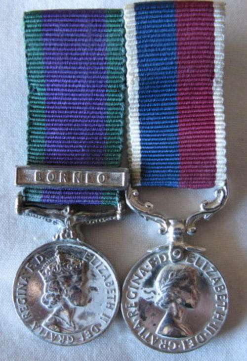 ROYAL AIR FORCE LONG SERVICE & GOOD CONDUCT WITH GENERAL SERVICE MEDAL (1962).