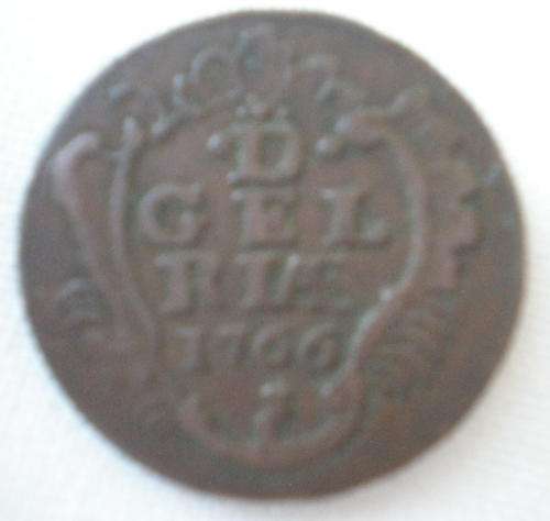 NETHERLANDS EAST INDIES- 1DUIT-1766-COPPER