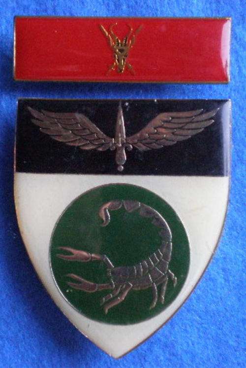 2 RECCE COMMAND LEFT SHOULDER FLASH WITH CHIEF OF THE ARMY COMMAND BAR-ORIGINAL-1SR TYPE WORN 1974-1
