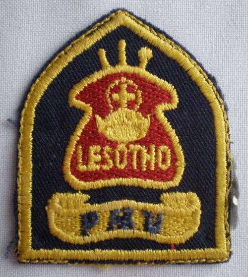 LESOTHO POLICE MOBILE UNIT PMU SWAT VINTAGE CLOTH PATCH-RARE