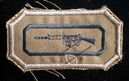 SADF MUSKETRY QUALIFICATION BADGE-EMBROIDERED