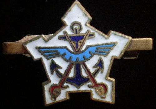 ENAMELED SA DEFENCE FORCE TIE-CLIP-BADGE-MEASURES 20X20MM