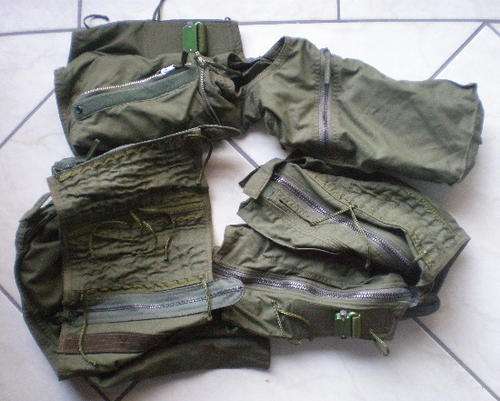 SAAF FIGHTER PILOTS G-SUIT LABELLED&DATED 1990-SIZE MEDIUM LONG-USED BY 1 SQUADRON MIRAGE FI PILOTS-